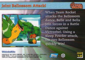 2001 Topps Pokemon Johto (UK) #SNAP12 Joint Bellossom Attack! Back